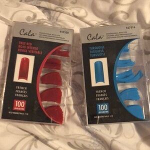 Professional Nail Tips - True Red and Turquoise